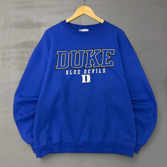 Vintage Champion Duke Blue Devils Blue Cozy Sweatshirt Crewneck XL - Picture 1 of 6